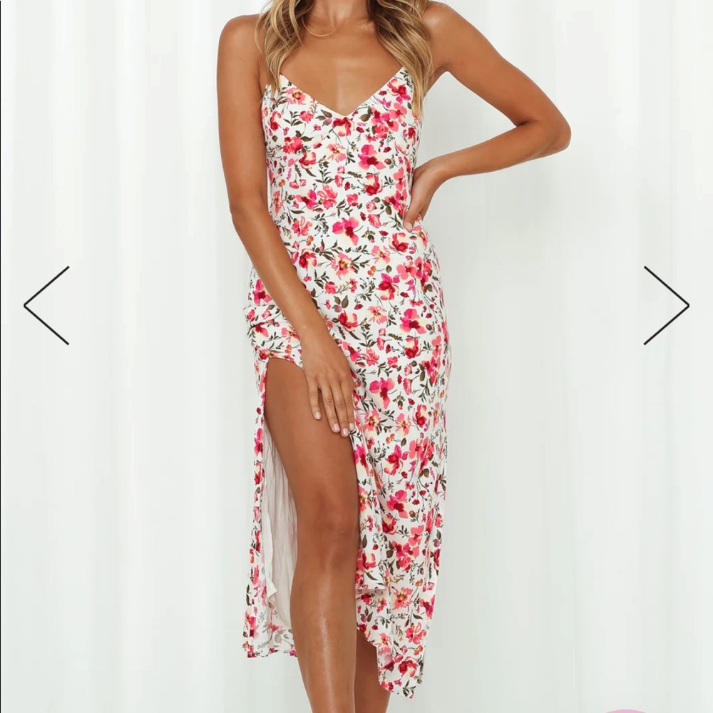 Sweet Seedlings Midi Dress White